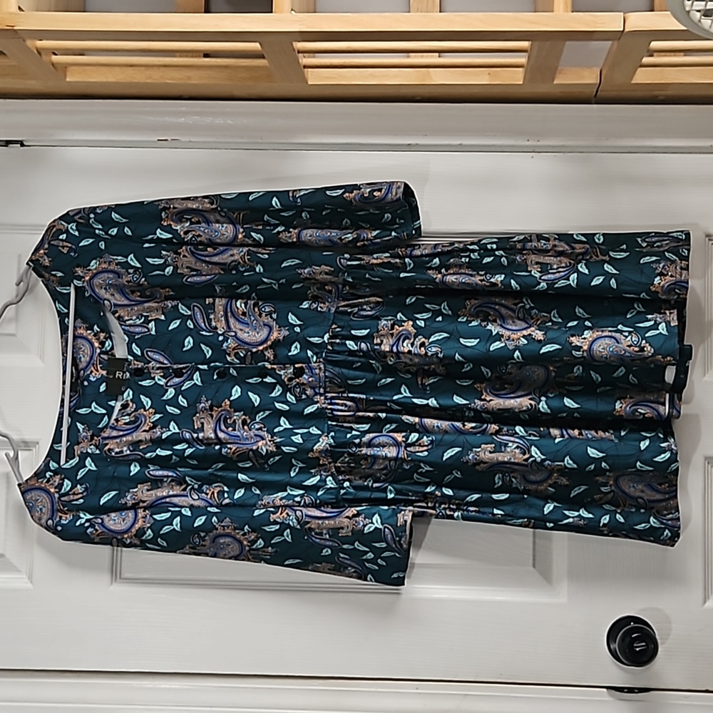 REBORN PAISLEY PRINT DRESS L
